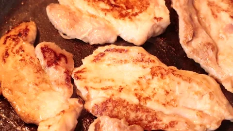 Grilled Pork Steak Stock Footage 188698811
