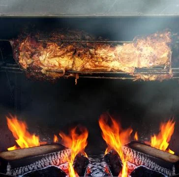 Grilled porker Stock Photos
