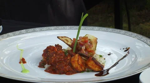 Grilled Prawns Peri Peri Stock Footage 52531053