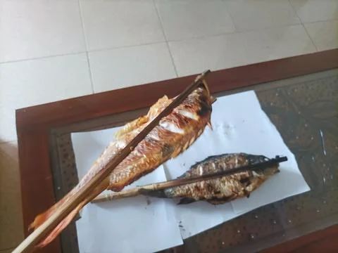 Grilled Red Snapper Fish that is so delicious and scrumptious Stock Photos