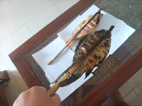 Grilled Red Snapper Fish that is so delicious and scrumptious Stock Photos