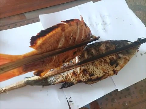 Grilled Red Snapper Fish that is so delicious and scrumptious Stock Photos