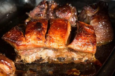 Grilled ribs Stock Photos