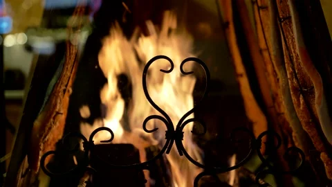 Grilled salmon on fire. Stock Footage 165479955