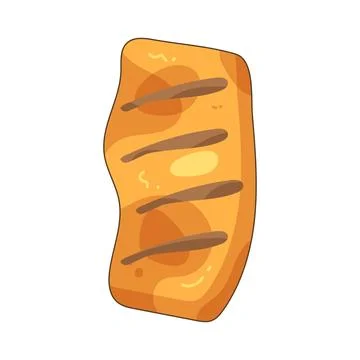 Grilled salmon Stock Illustration