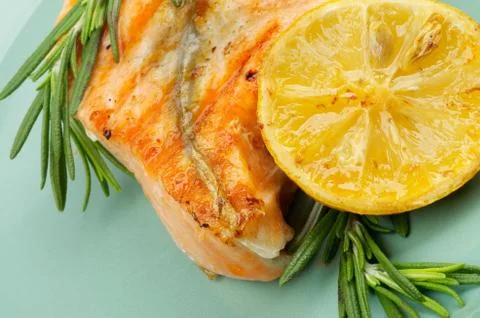 Grilled Salmon Stock Photos