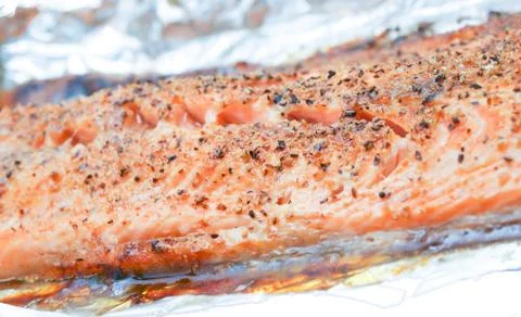 Grilled salmon Stock Photos