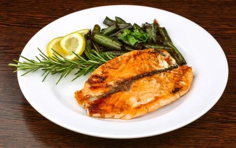 Grilled salmon Stock-Fotos