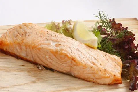Grilled salmon Stock Photos