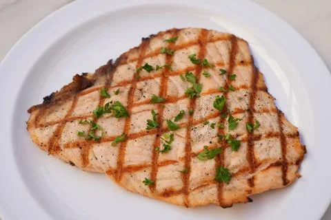Grilled salmon Stock Photos