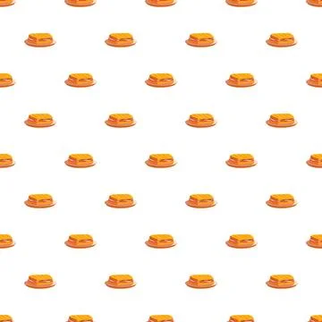 Grilled sandwich pattern creating repeat food background Stock Illustration
