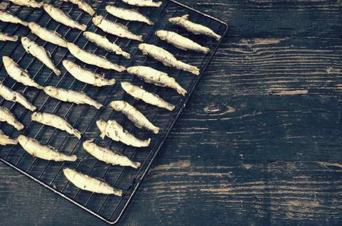Grilled sardines Stock Photos