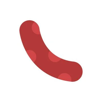 Grilled sausage vector illustration. Stock Illustration