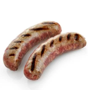 Grilled sausages Stock Photos