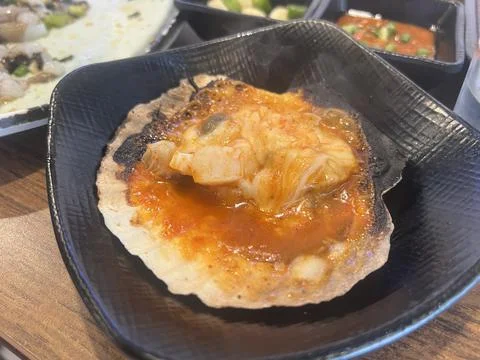 Grilled Shellfish Stock-Fotos