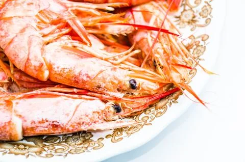 Grilled shrimp Stock Photos