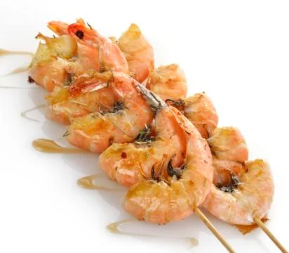 Grilled shrimps Stock-Fotos