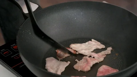 Grilled Slice Pork 3 Stock Footage 73546996