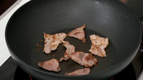 Grilled Slice Pork 4 Stock Footage 73546792