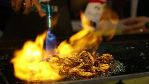 Grilled squid Video stock 268515750