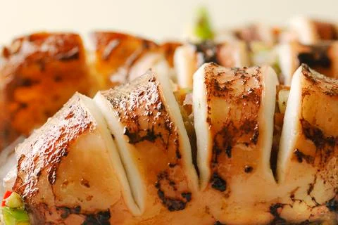 Grilled squid Stock Photos
