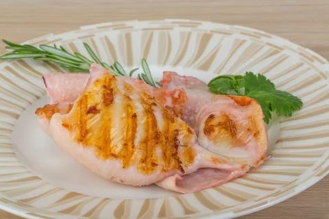 Grilled squid Stock Photos