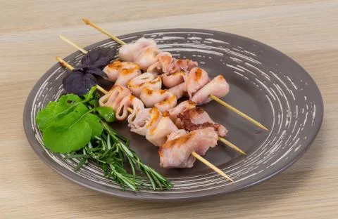 Grilled squid Stock-Fotos