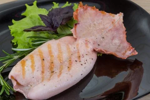 Grilled squid Stock Photos