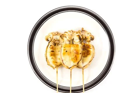 Grilled squid Stock Photos