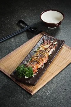 Grilled squid Foto stock