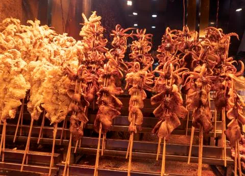 Grilled squid Stock Photos