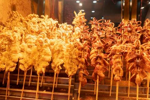 Grilled squid Foto stock