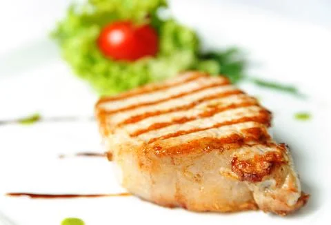 Grilled steak meat Stock Photos