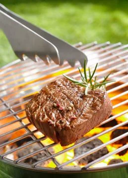 Grilled steak Stock Photos