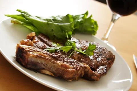 Grilled steak Stock Photos