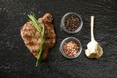 Grilled steak Stock Photos
