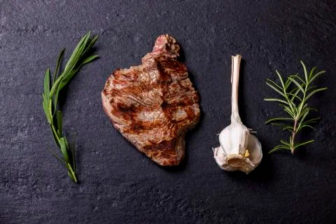 Grilled steak Stock Photos