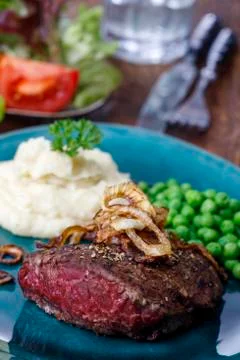 Grilled steak Stock Photos