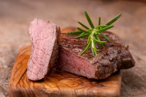 Grilled steak Stock Photos