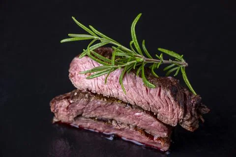 Grilled steak Stock Photos