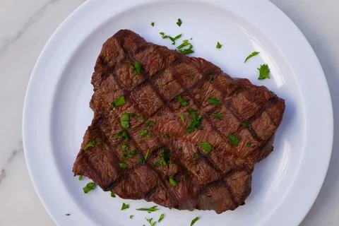 Grilled steak Stock Photos