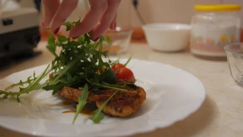 Grilled Steak On A Plate Stock Footage 147974878