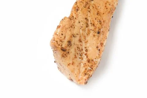 Grilled steak on white background Stock Photos