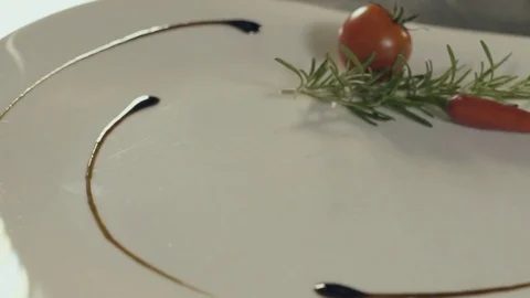 Grilled steaks and vegetables, close up Video stock 70389856
