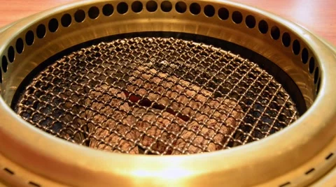 Grilled Stove Stock Footage 60119245