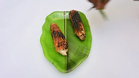 Grilled Sweet corn cob. Vídeos de archivo 291866710