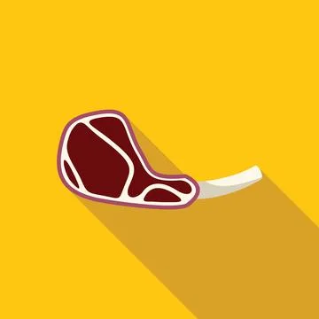 Grilled t bone steak icon representing delicious food and barbecue Stock Illustration
