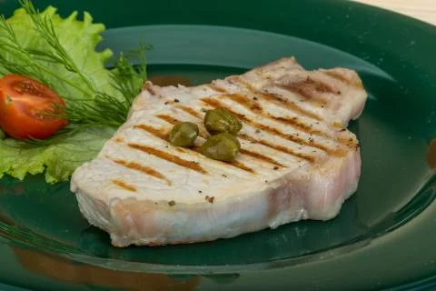 Grilled t-bone steak Stock Photos