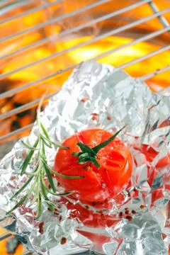 Grilled tomato Stock Photos