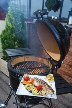Grilled Trout Stock Photos